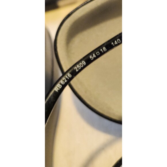 Ray-Ban RB 6216 Eyeglass Frames – Black 54□17 140 with Case – No Lenses - Picture 2 of 12